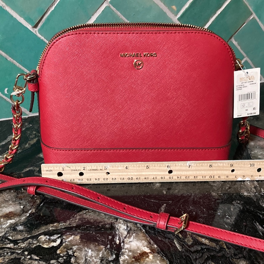 Michael Kors Red Crossbody Bag